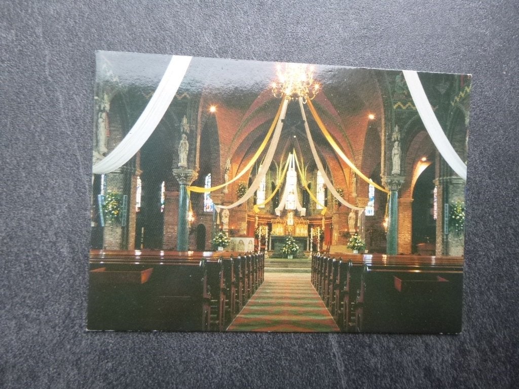 Denekamp, interieur st. Nicolaas kerk, Verzenden, 1980 tot heden, Ongelopen, Noord-Brabant