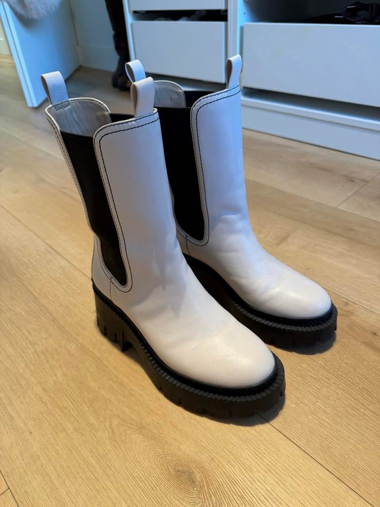 Coach laarzen maat 39, wit - Zo goed als nieuw, Kleding | Dames, Schoenen, Ophalen of Verzenden, Zo goed als nieuw, Wit, Lage of Enkellaarzen