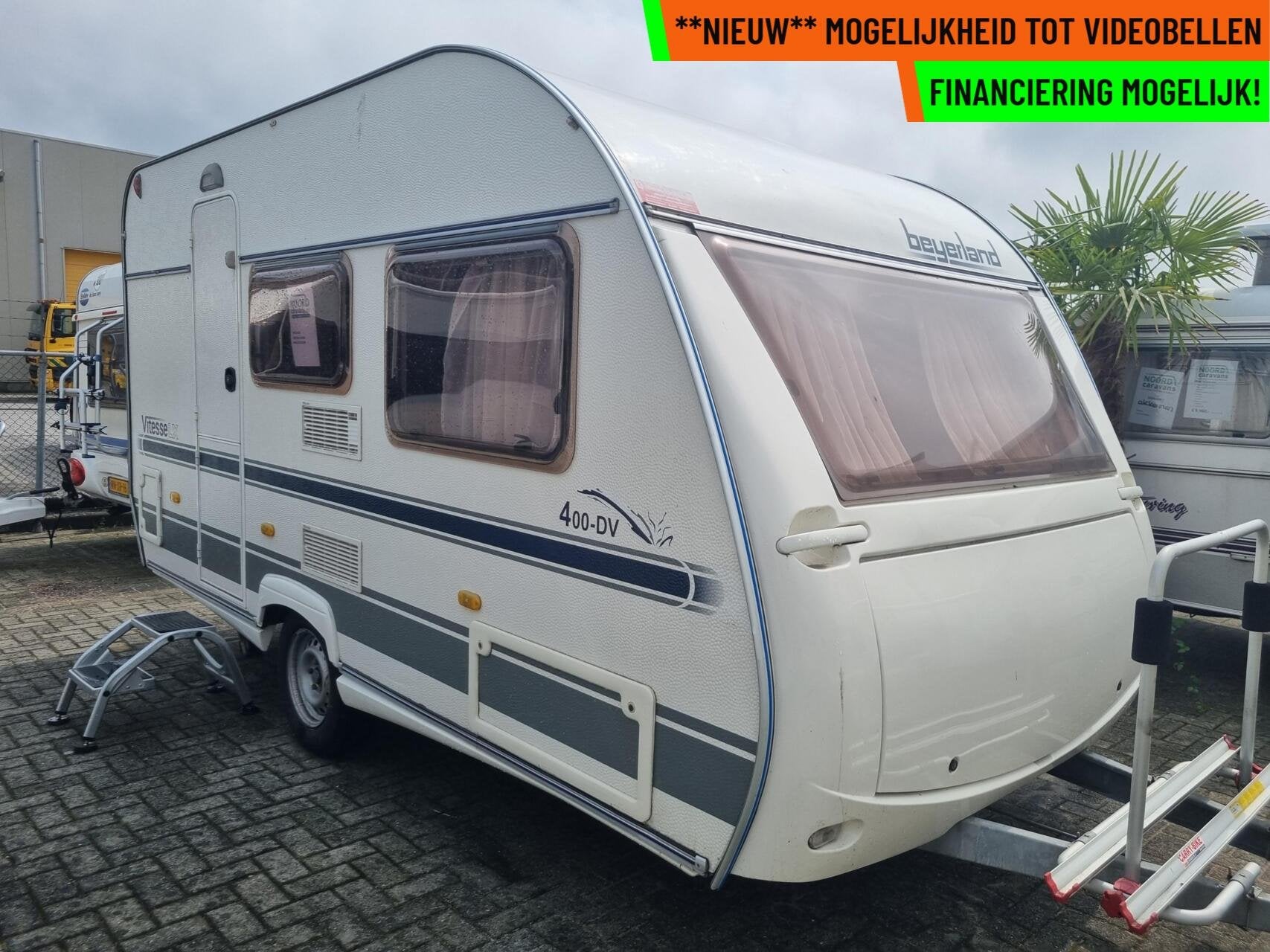 Beyerland Vitesse  400 dv VOORTENT + FIETSENDRAGER + DWARSB, Hordeur, Bedrijf, Treinzit, 750 - 1000 kg