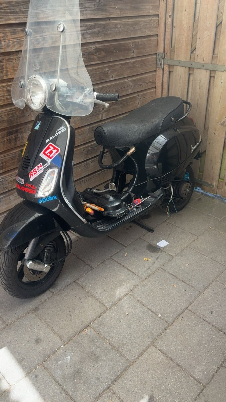 Vespa LX Scooter 70cc  - Zwart, Gebruikt, Tweetakt, Gebruikt, Maximaal 45 km/u, Ophalen of Verzenden