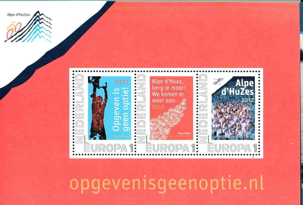 Alpe d'huzes vel 3 persoonlijke zegels EUR /17b11, Ophalen of Verzenden, Na 1940, Postfris