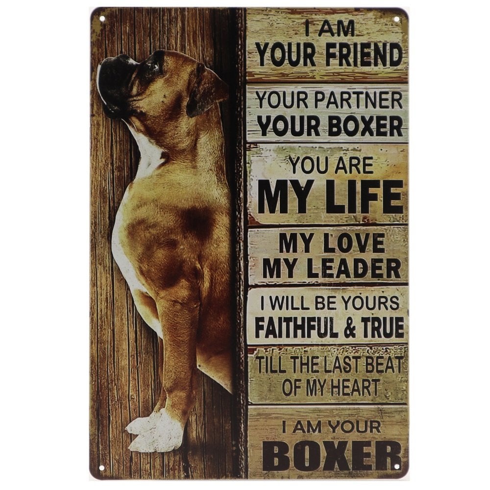 BOXER - MOOI METALEN WANDBORD, Ophalen of Verzenden, Nieuw