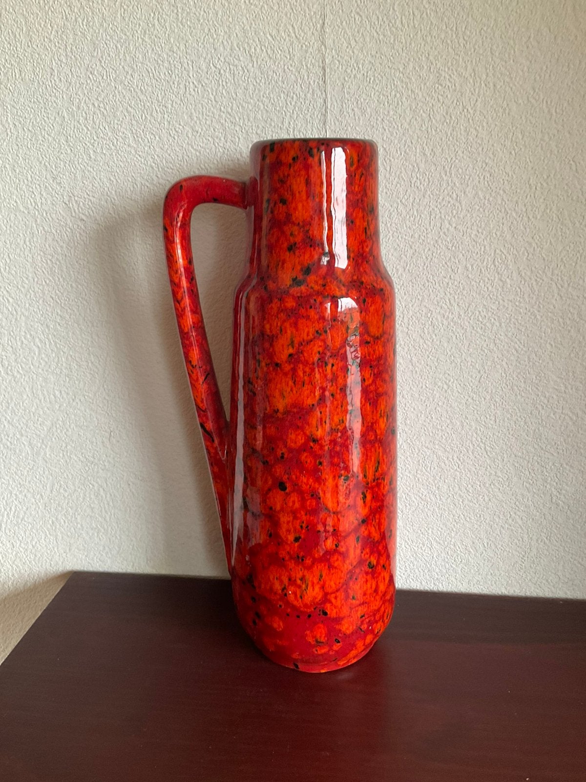 Mooie vintage/ retro vaas van Scheurich, West Germany, Huis en Inrichting, Woonaccessoires | Vazen, 28 cm, Gebruikt, Ophalen of Verzenden