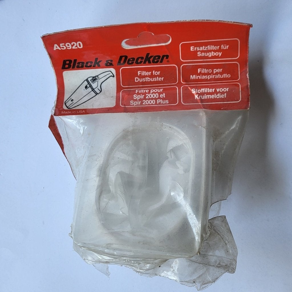 Vintage Filter voor stofzuigers Black & Decker jaren 80/90, Ophalen of Verzenden