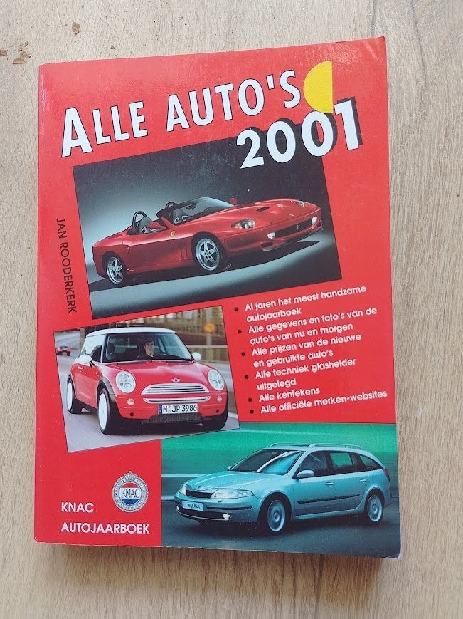 Alle autos 2001 , KNAC autojaarboek, Ophalen of Verzenden, Zo goed als nieuw