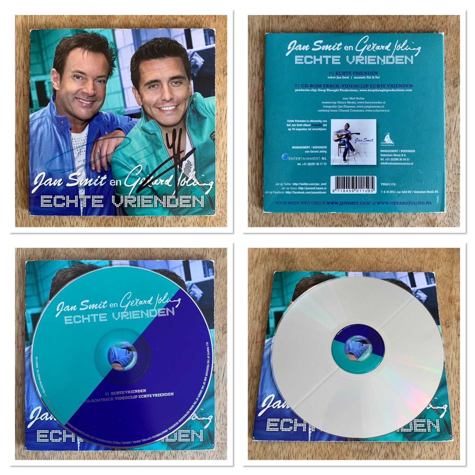 Jan Smit & Gerard Joling: Echte Vrienden (Gesigneerd), Verzamelen, Ophalen of Verzenden