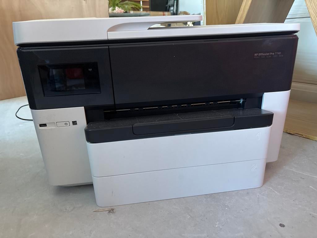 HP OfficeJet Pro 7740 All-in-One Printer met Scanfunctie, Gebruikt, Inkjetprinter, All-in-one, Draadloos