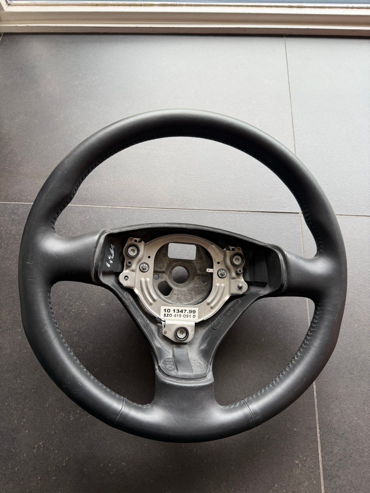 Audi A4 B6 A3/S3 8L A6 A8 - Sport stuur - Leder - Zeer net, Auto-onderdelen, Besturing, Ophalen of Verzenden, Gebruikt, Audi