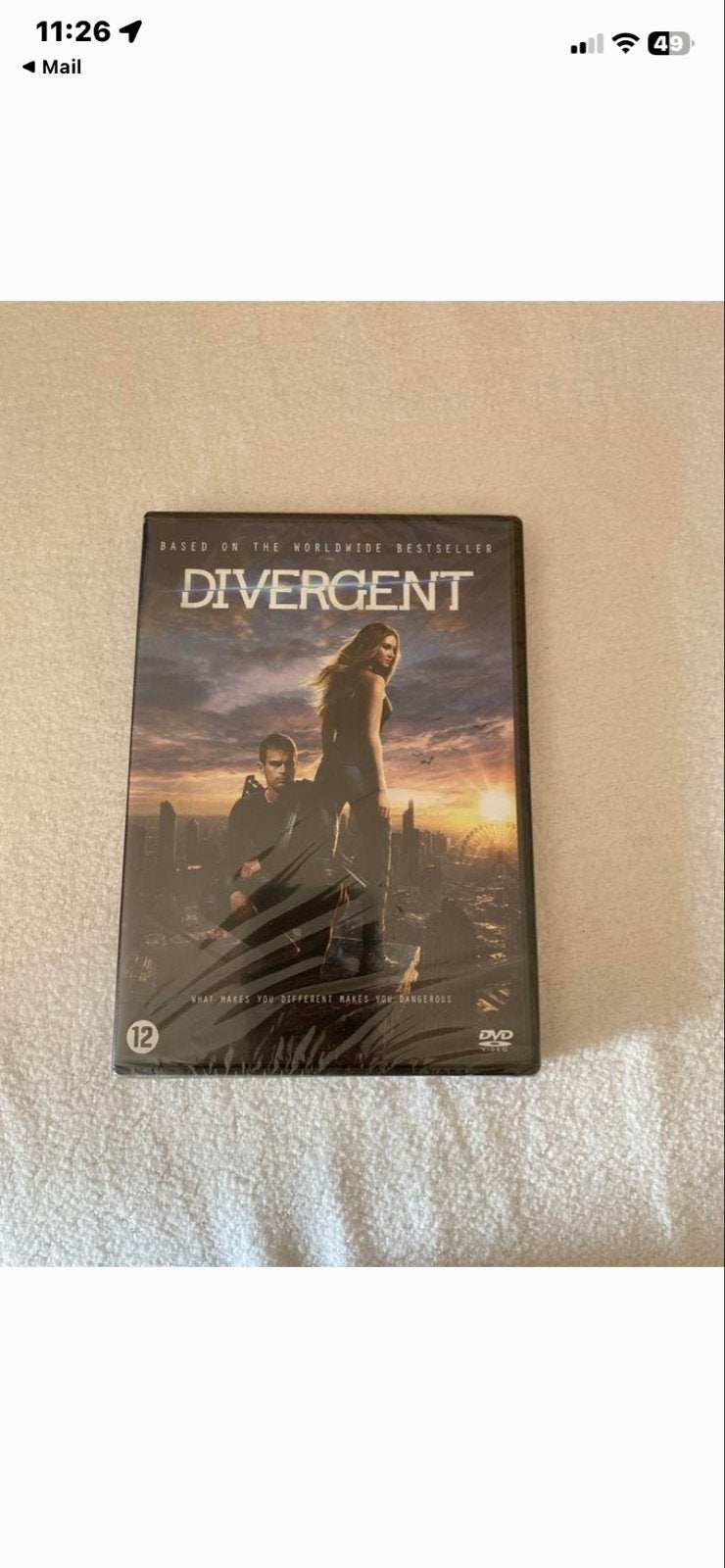 Divergent DVD, Nederlands, Ophalen of Verzenden, Zo goed als nieuw, Vanaf 12 jaar