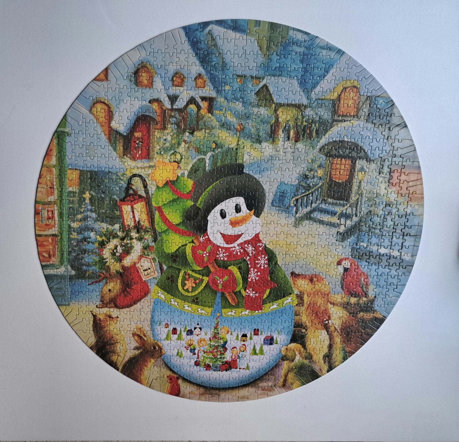 kerstpuzzel 1000 stukjes, Ophalen of Verzenden, Zo goed als nieuw
