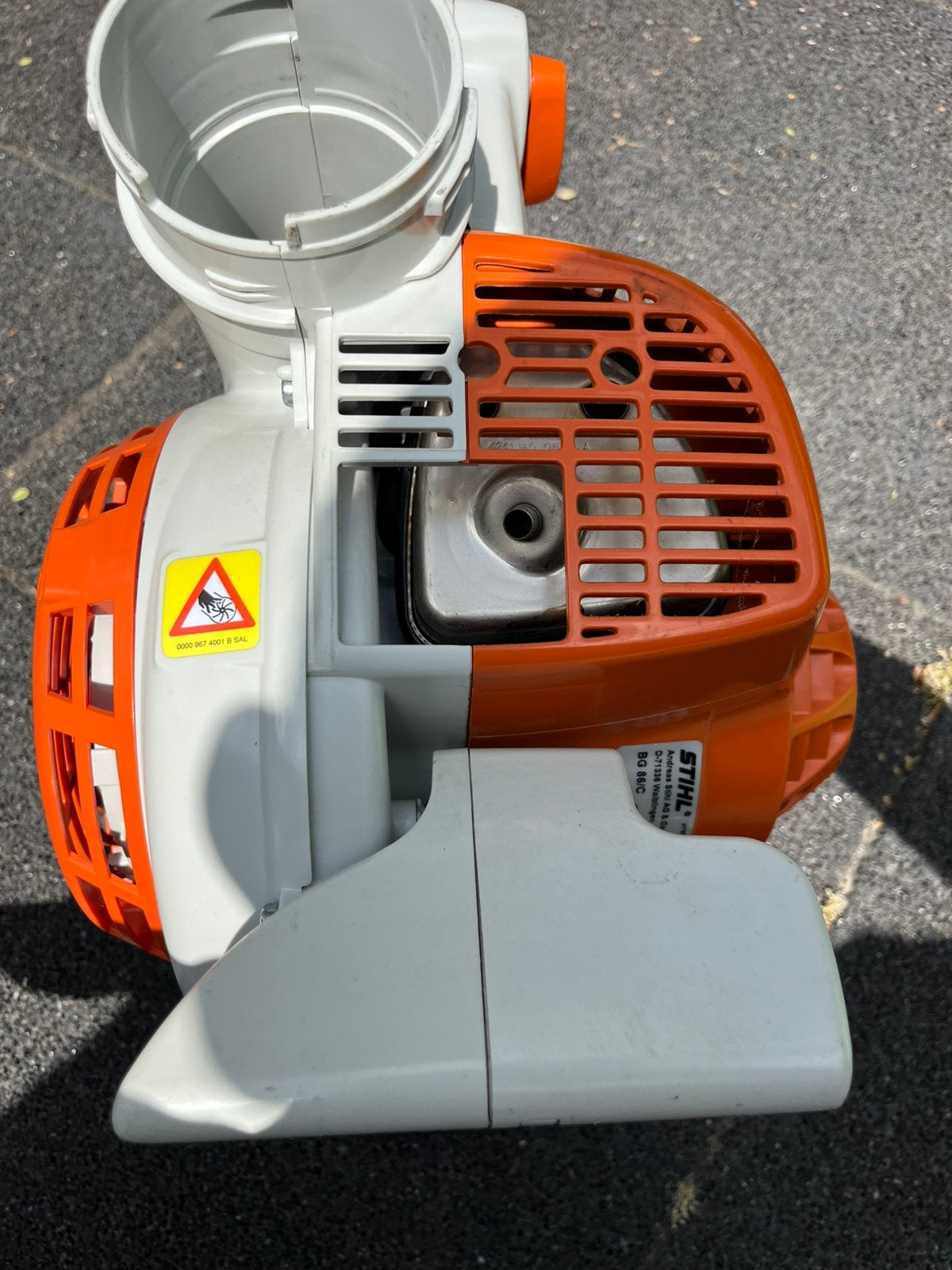 Stihl BG86 bladblazer/bladzuiger, Tuin en Terras, Bladblazers, Ophalen, Benzine, Met opvangzak, Handgedragen
