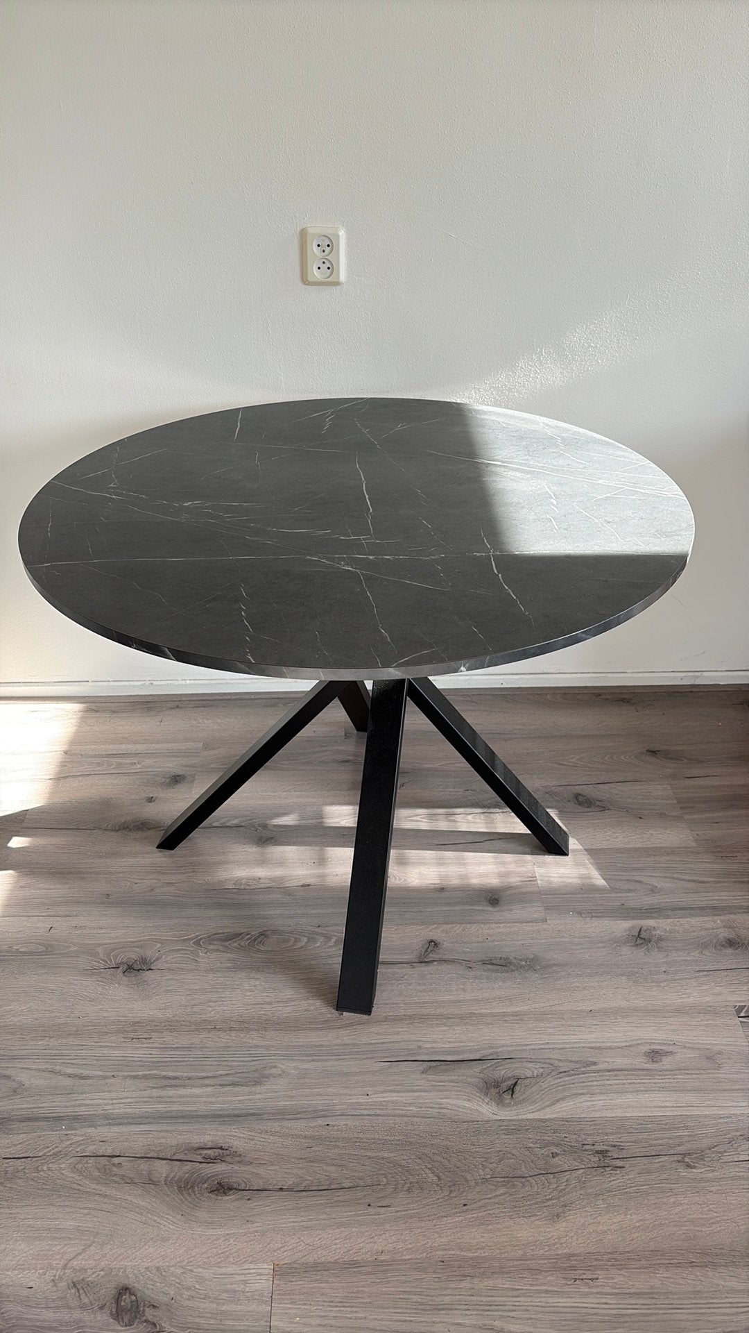 Eettafel, Ophalen, Overige materialen, 100 tot 150 cm, Rond
