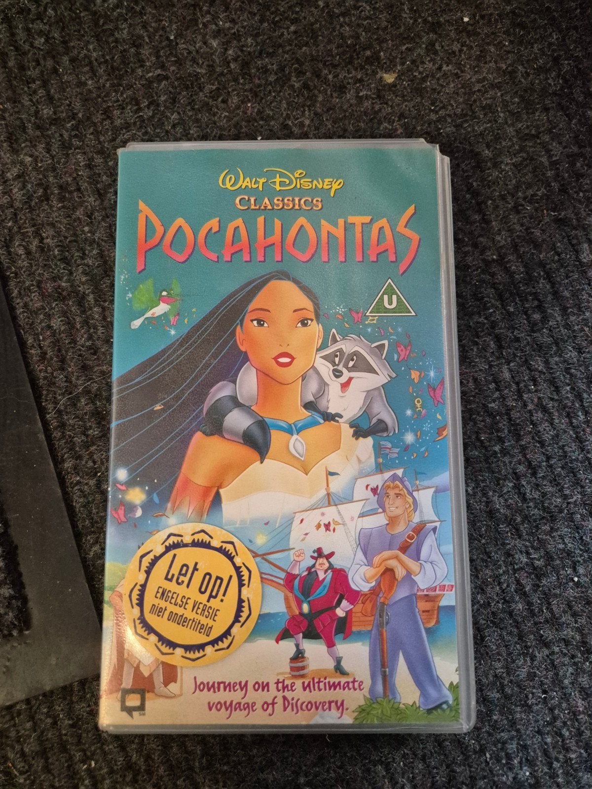 Walt Disney Classics Pocahontas VHS - Engelse versie, Avontuur, Gebruikt, Alle leeftijden, Ophalen of Verzenden