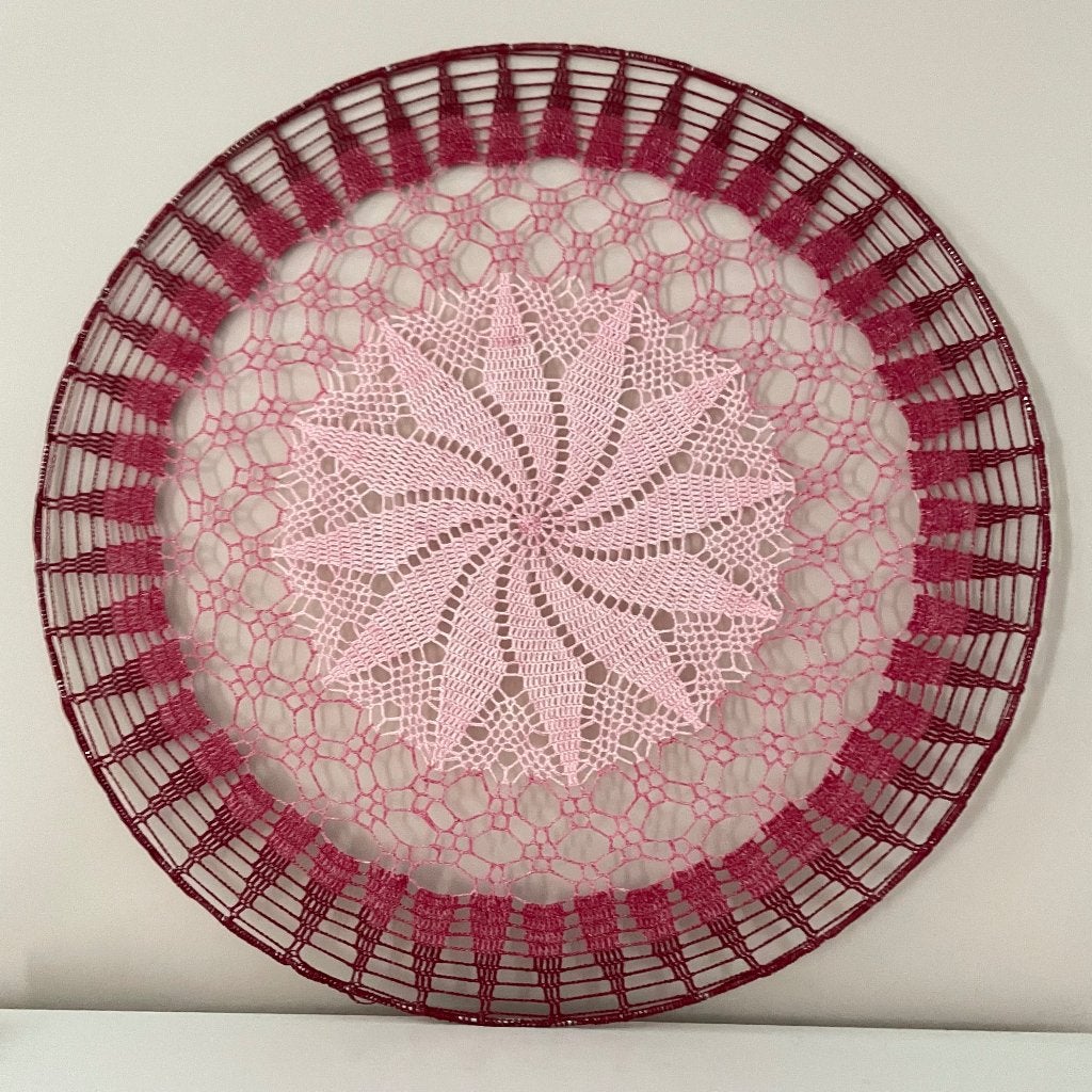Mandala UNIEK handgehaakt Ø 80cm, 80 cm, Textiel, Nieuw, Ophalen of Verzenden