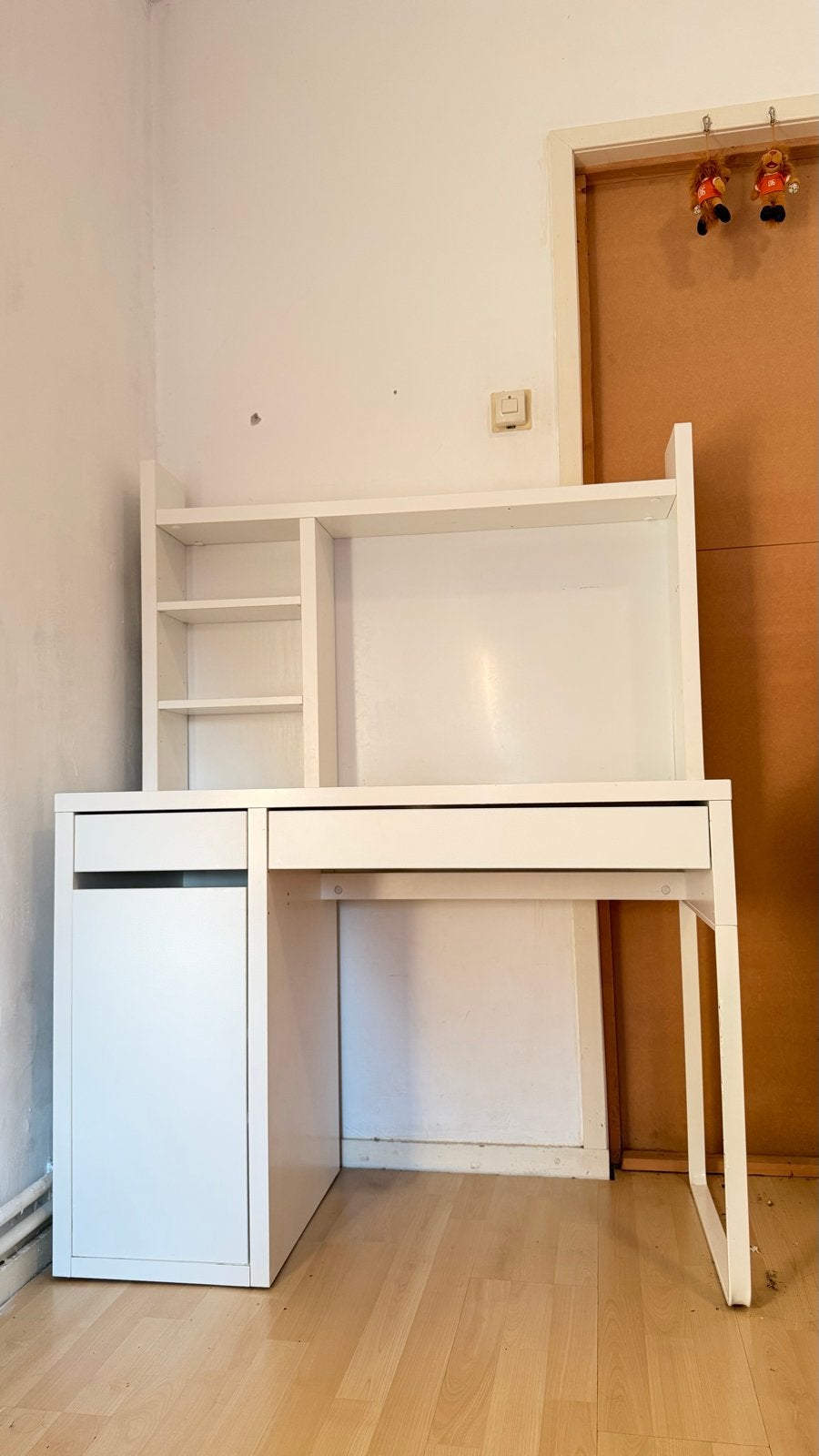 ikea Wit bureau met opbergruimte en lades, Ophalen, Overige typen, Gebruikt, IKEA