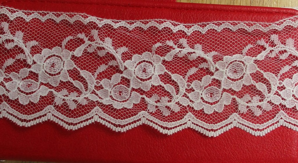 Opengewerkt kant vintage/antiek 5,7cm breed 180cm, Ophalen of Verzenden, Zo goed als nieuw, Paspop