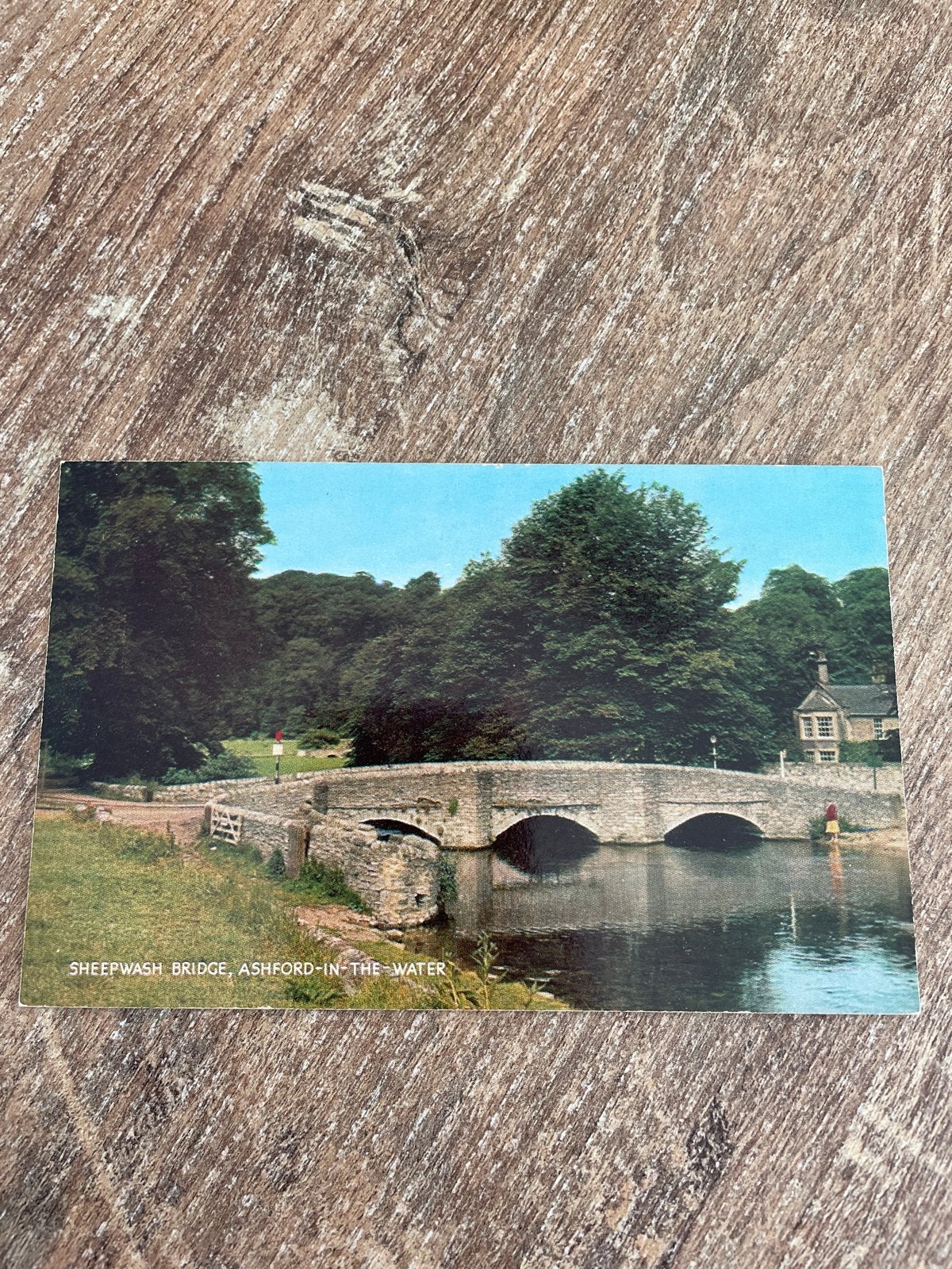 Ansichtkaart Sheepwash Bridge, Ashford-in-the-Water, Ophalen of Verzenden, 1960 tot 1980, Ongelopen, Engeland