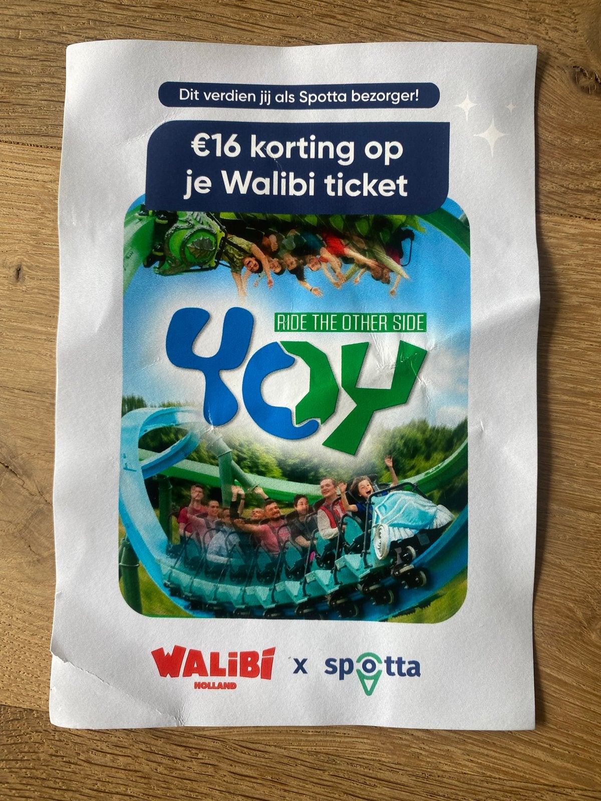 Kortingkaart Walibi, Tickets en Kaartjes, Recreatie | Pretparken en Attractieparken, Drie personen of meer, Kortingskaart