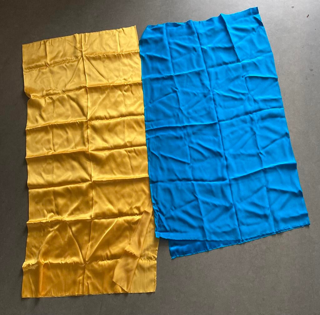 Chinese zijde lappen, Hobby en Vrije tijd, Stoffen en Lappen, 120 cm of meer, Ophalen of Verzenden, Zo goed als nieuw, 30 tot 200 cm