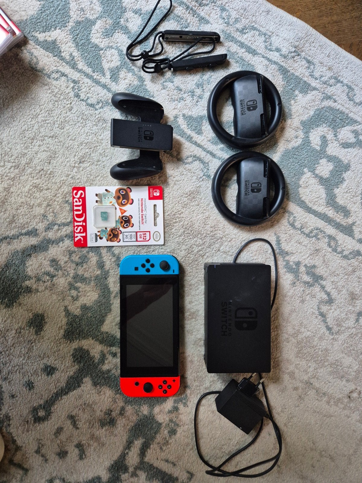 Nintendo Switch 2019 Upgrade met 7 games en accessoires, Met 2 controllers, Zo goed als nieuw, Met harde schijf, Ophalen