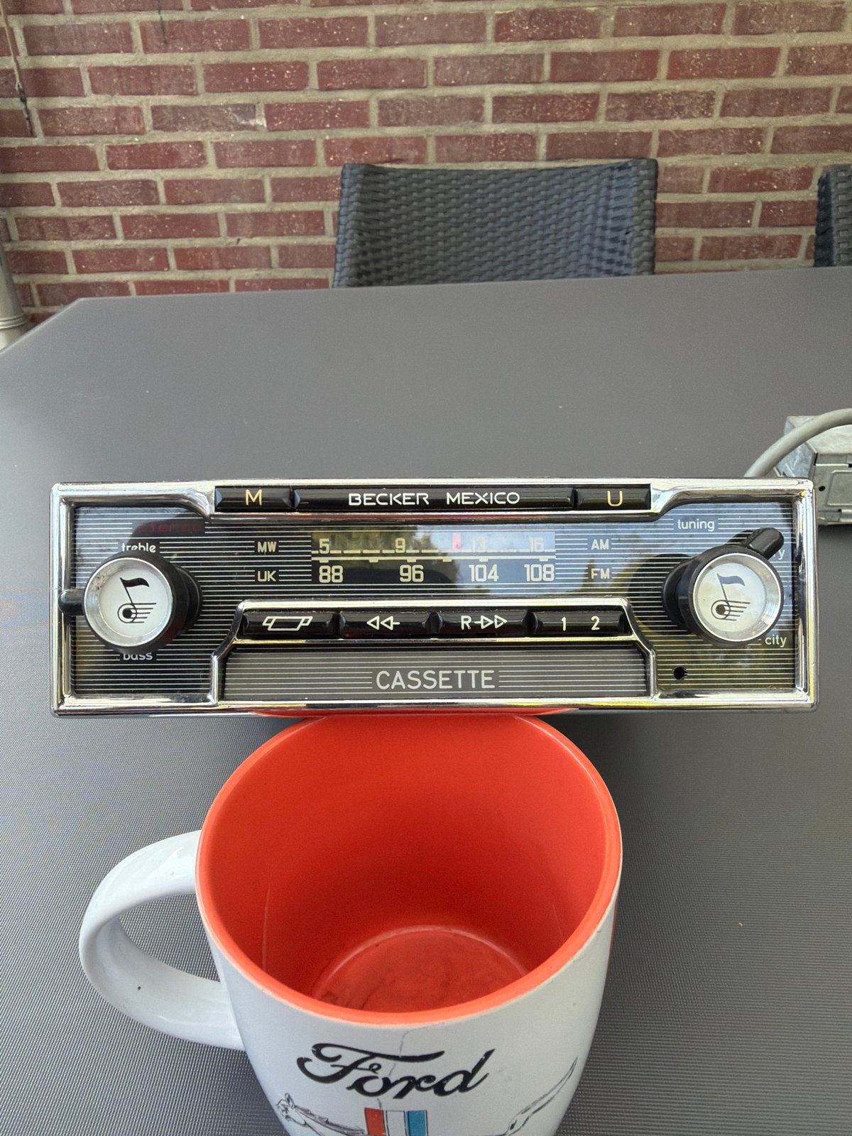Becker Mexico Cassette Autoradio voor Oldtimer Mercedes, Auto diversen, Ophalen of Verzenden, Gebruikt
