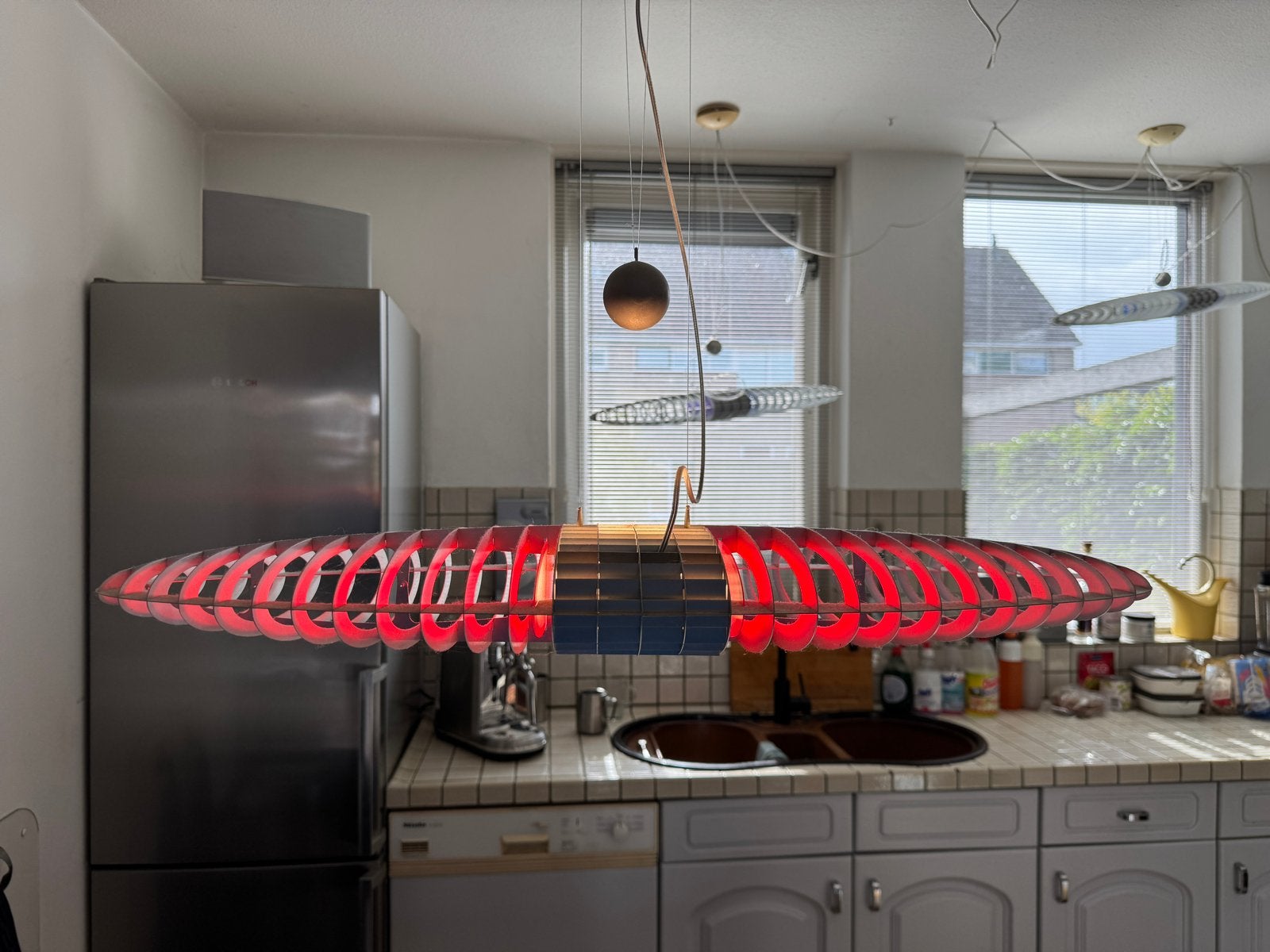 Luceplan Titania Design lamp  2x stuks te koop. Prijs p/stuk, Huis en Inrichting, Lampen | Hanglampen, Ophalen, Gebruikt, E27 (groot)
