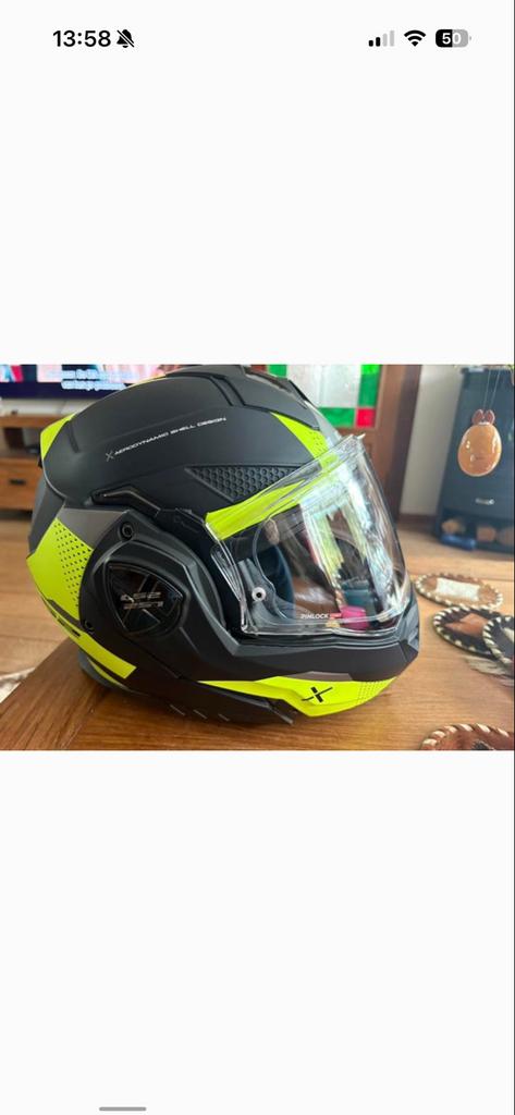 LS2 FF901 Advant X Oblivion Systeemhelm Mat Zwart/Neon Geel, Overige merken, Systeemhelm, Heren, Ophalen of Verzenden