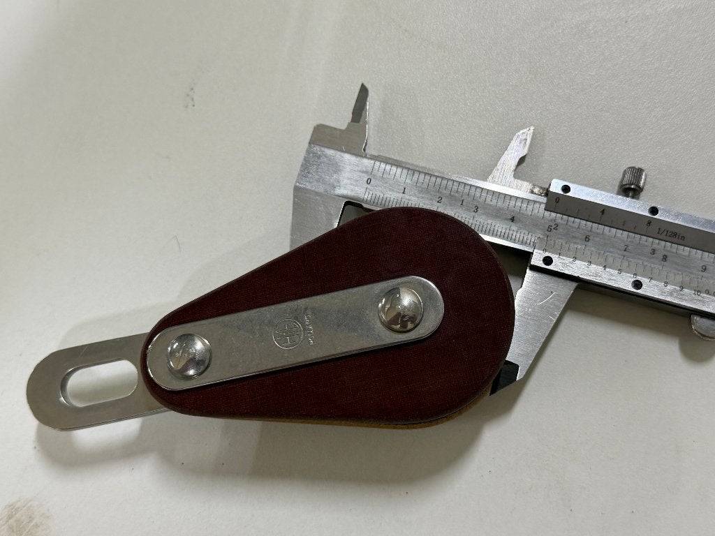 HYE 1 schijfs staaldraadblok 50 mm tot 7 mm oogplaat NIEUW, Ophalen of Verzenden, Nieuw, Lijn of Blok