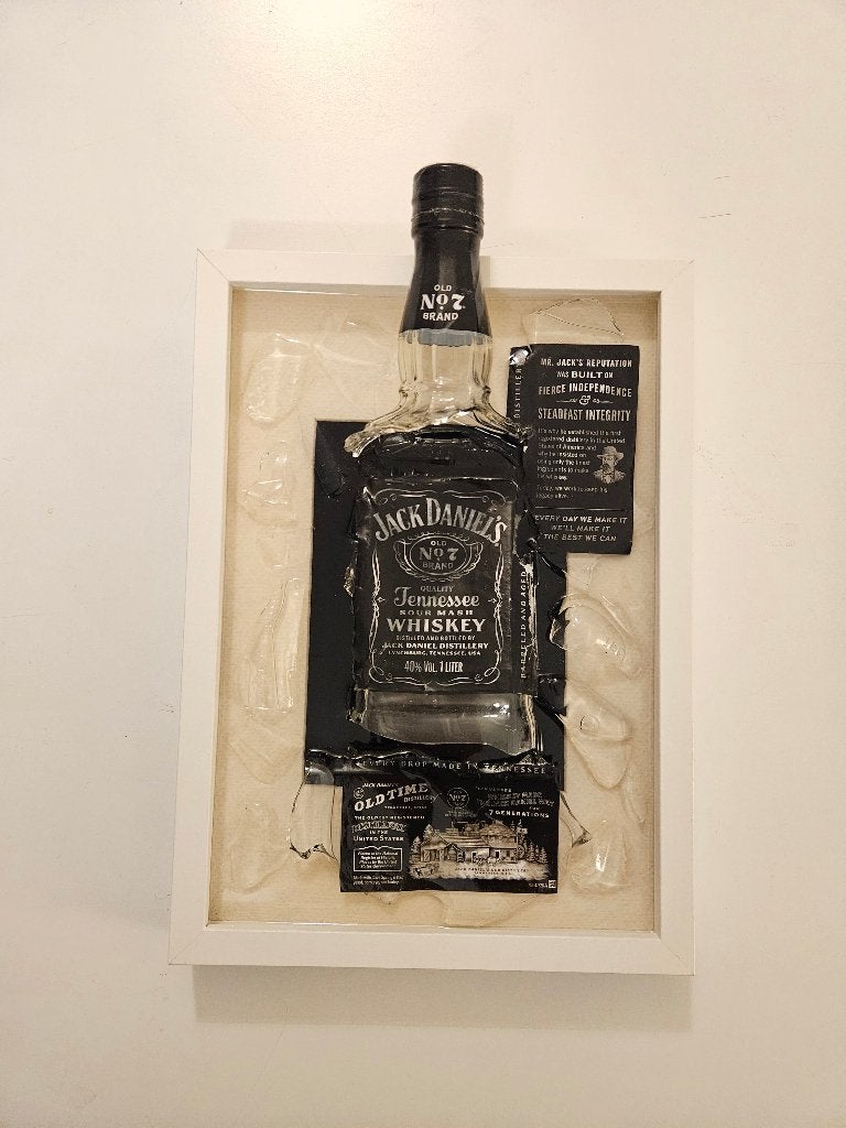 Whisky Wanddecoratie – Handgemaakt van Epoxy, 31 cm, Eigen ontwerp, Meerkleurig, Nieuw
