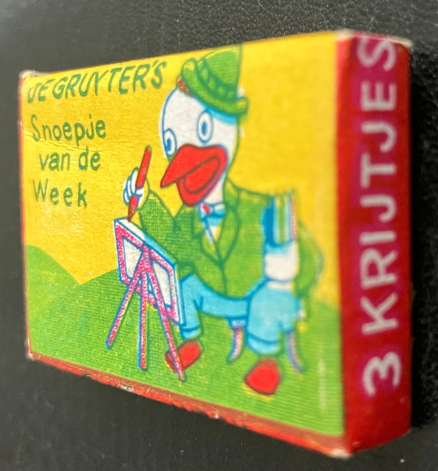 Oud Doosje met 3 krijtjes snoepje van de week De Gruyter, Ophalen of Verzenden, Zo goed als nieuw, Overige typen