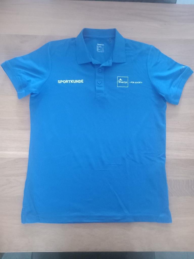Blauw Craft Sportkunde Fontys Polo Shirt Maat S, Craft, Ophalen of Verzenden, Zo goed als nieuw, Maat 48/50 (M)
