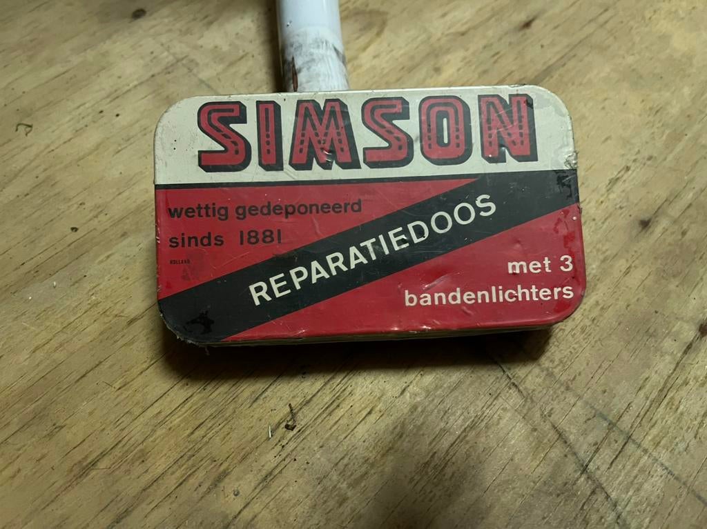 Vintage Simson fiets Normaal reparatiedoos, Ophalen of Verzenden, Gebruikt