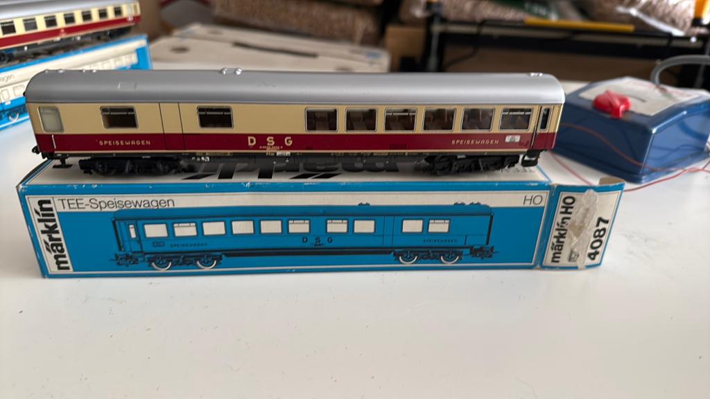 Märklin TEE-Speisewagen HO 4087, Wisselstroom, Wagon, Ophalen of Verzenden, Zo goed als nieuw