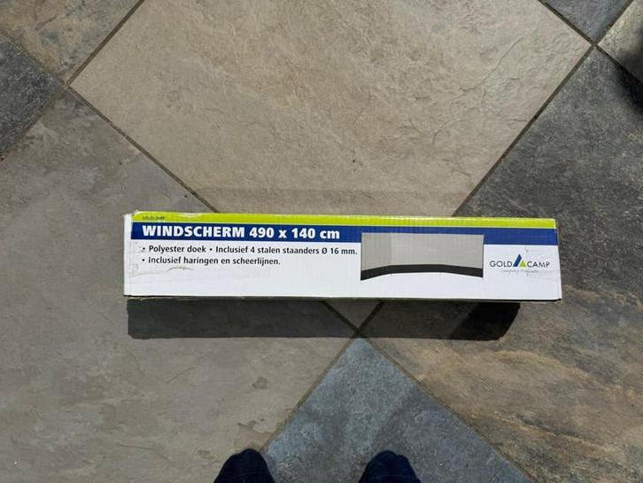 Goldcamp Windscherm 490 x 140 cm, Ophalen of Verzenden, Nieuw