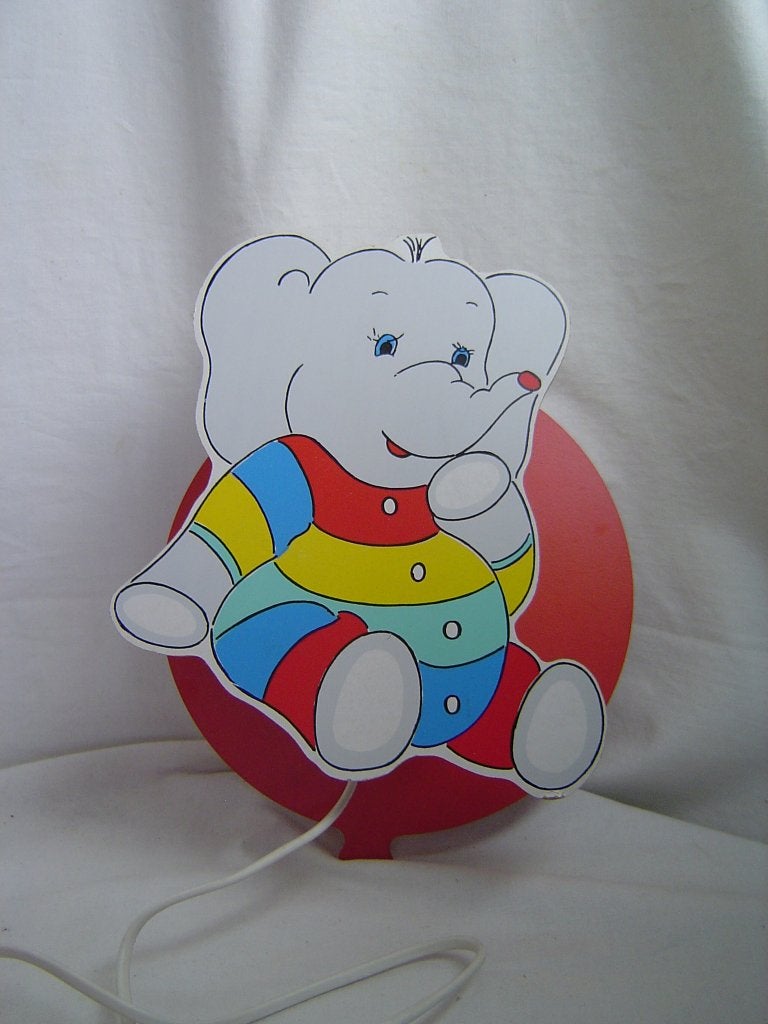 Houten olifant wandlampje Schatjes Design BV, Ophalen of Verzenden, Gebruikt, Hout