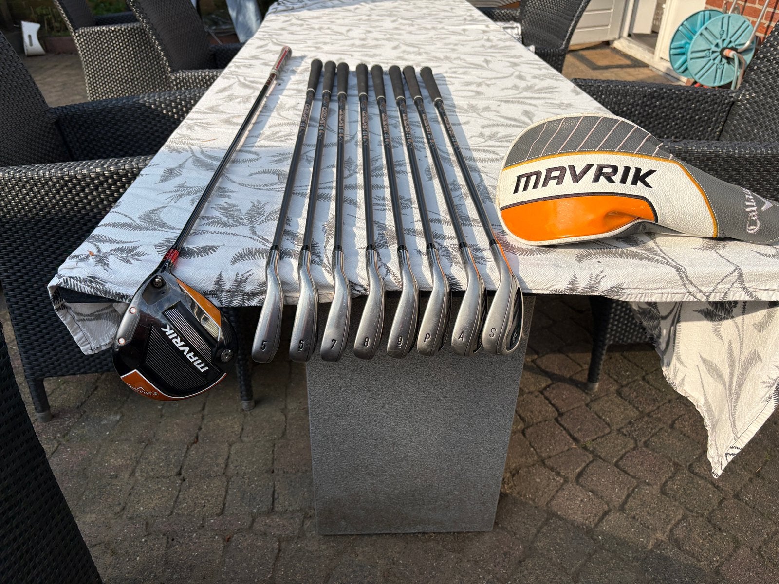 Callaway Mavrik driver en ijzerset, Ophalen of Verzenden, Gebruikt, Set, Callaway