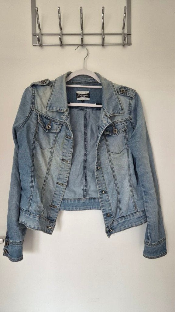 Denim jacket, Ophalen of Verzenden, Gedragen, Maat 42/44 (L), Blauw
