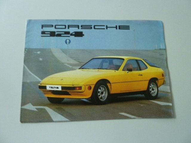 1976 Porsche 924 Brochure USA, Ophalen of Verzenden, Gelezen, Porsche