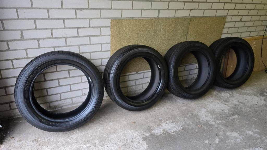 225/55R19 99V 4x Toyo Proxes R46A Zomerbanden, Gebruikt, Band(en), Terreinwagen, Ophalen