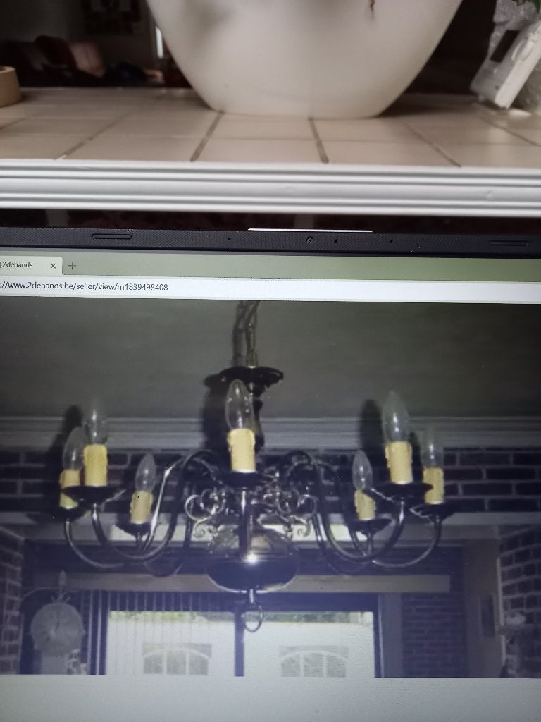 2 koperen kroon lusters, Ophalen of Verzenden, Gebruikt
