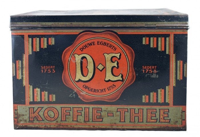 oude winkel douwe egberts bus, Verzamelen, Blikken, Ophalen, Gebruikt, Koffie, Douwe Egberts