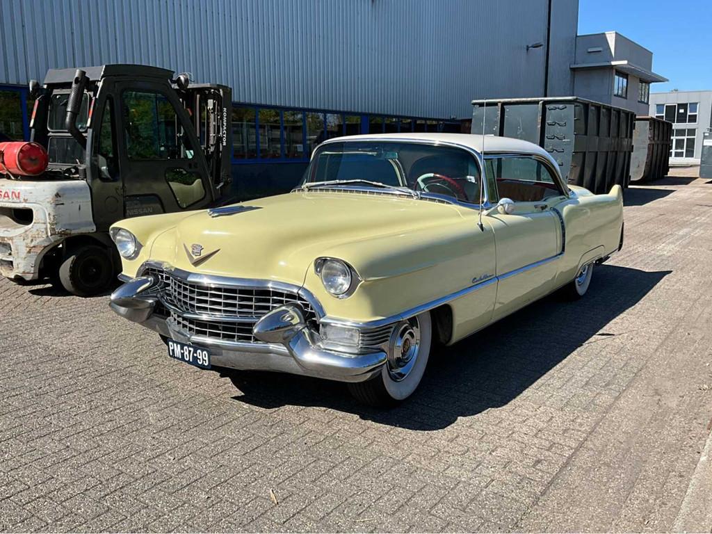 1955 Cadillac Coupe de Ville Oldtimer, Auto's, Oldtimers, Geel, Bedrijf, 6 stoelen, Geïmporteerd