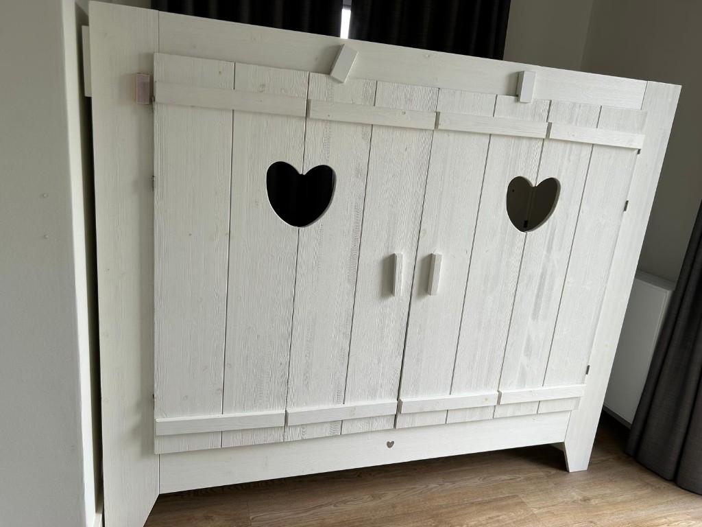 Bedstee kinderbed 90*200, Kinderen en Baby's, Kinderkamer | Bedden, Ophalen, 85 tot 100 cm, Gebruikt, Lattenbodem