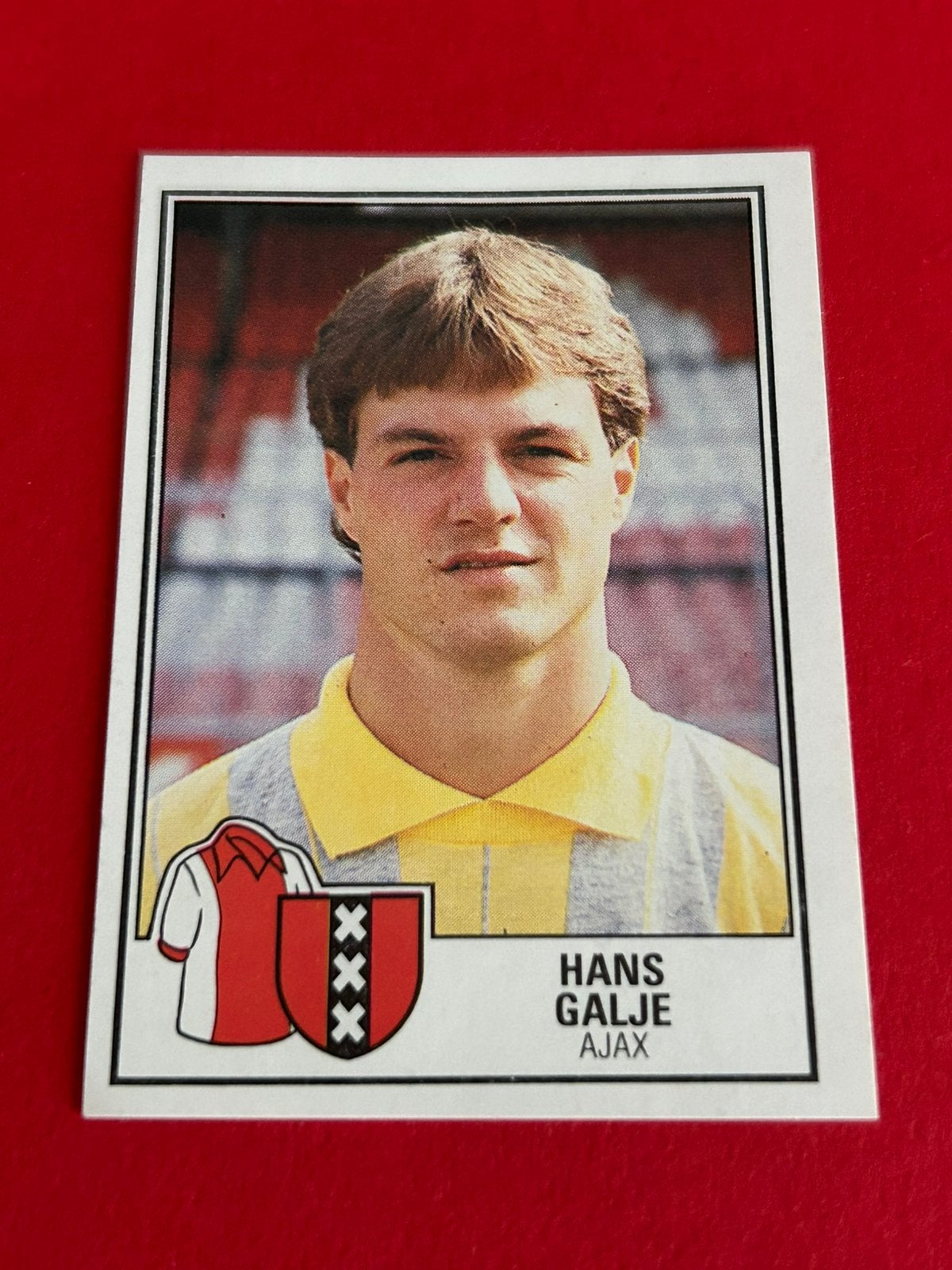 Panini Voetbal 85 Hans Galje AJAX #3 sticker, Verzenden, Gebruikt, Sticker