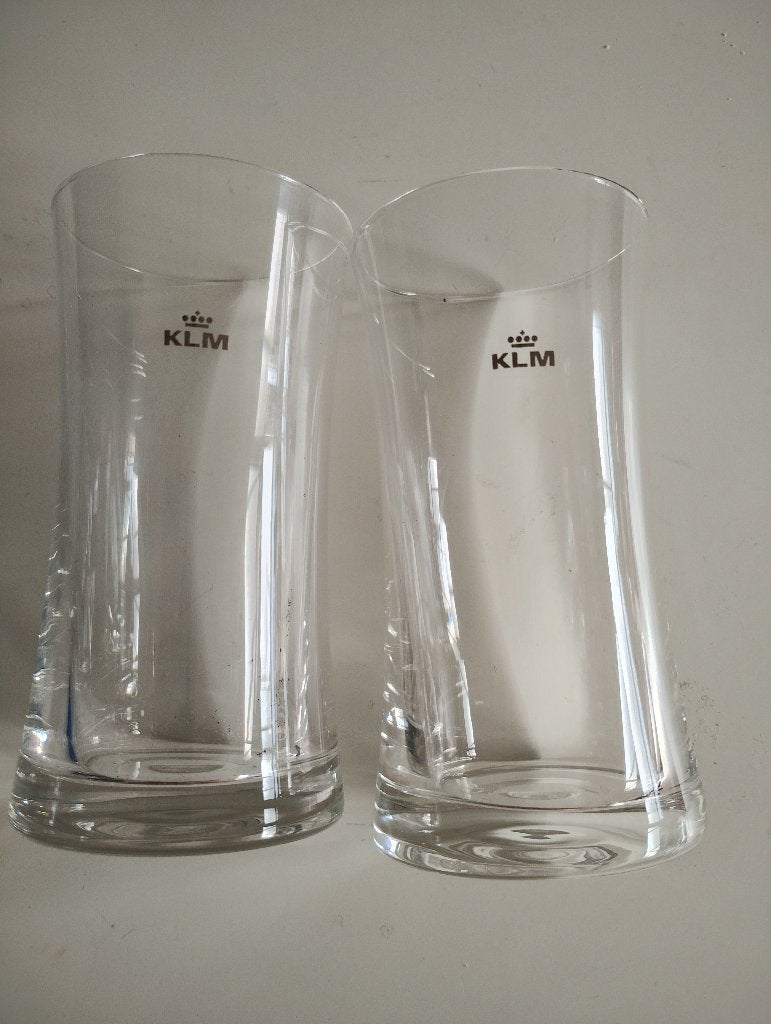 KLM drinkglazen / gebakbordjes, Ophalen, Zo goed als nieuw, Overige typen