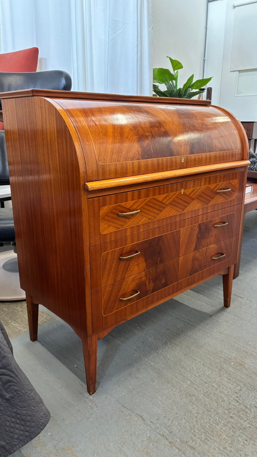 Vintage Egon Ostergaard Secretaire bureau kast, Antiek en Kunst, Antiek | Meubels | Kasten, Ophalen