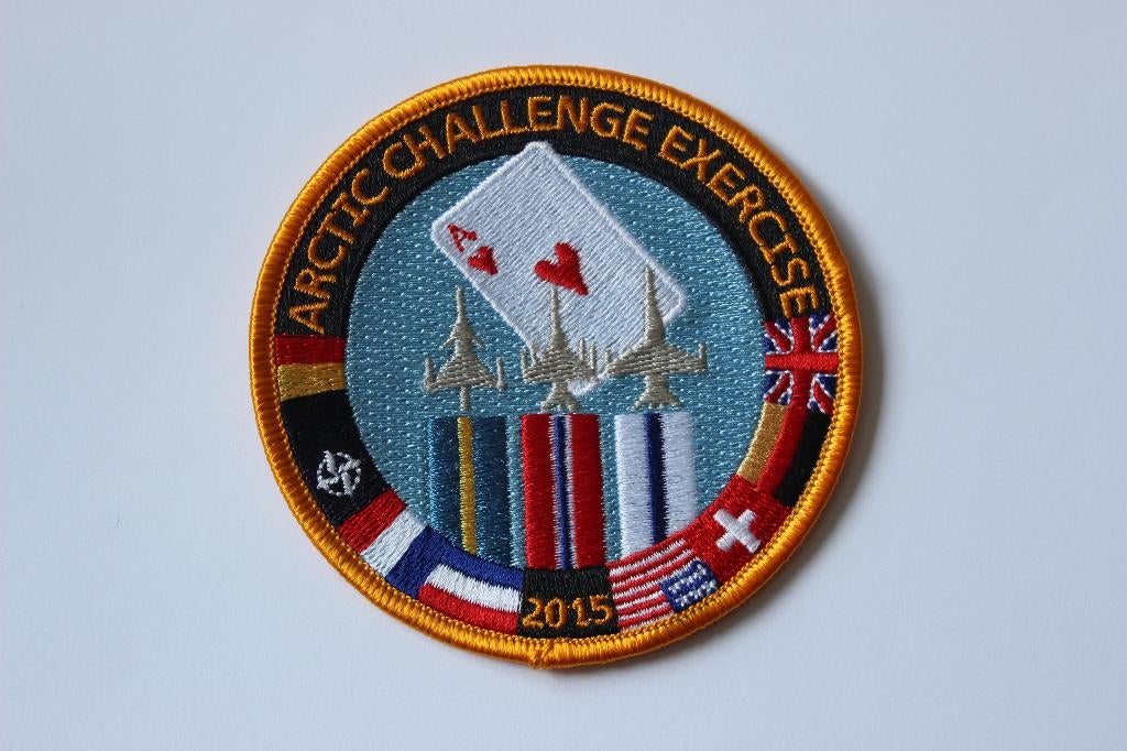patch nato artic challenge exercise 2015, Verzenden, Zo goed als nieuw, Patch, Badge of Embleem