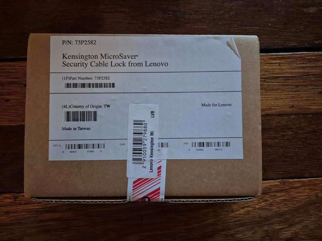 Lenovo Kensington MicroSaver Security Cable Lock, Ophalen of Verzenden, Nieuw