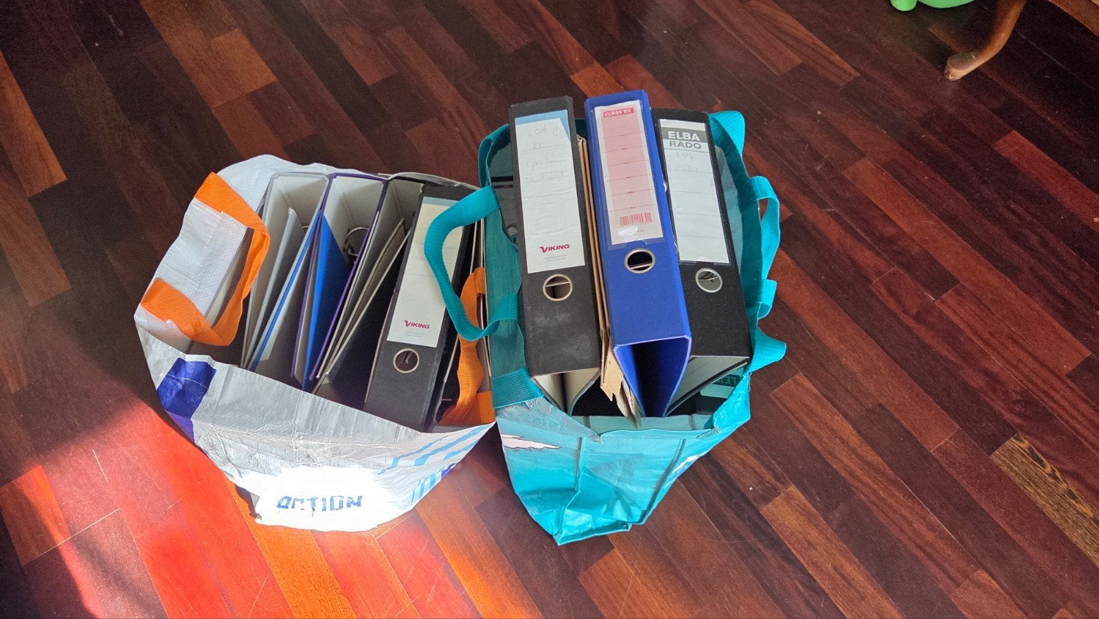 Gratis, ongeveer 15 ordners,ophalen, Ophalen, Gebruikt