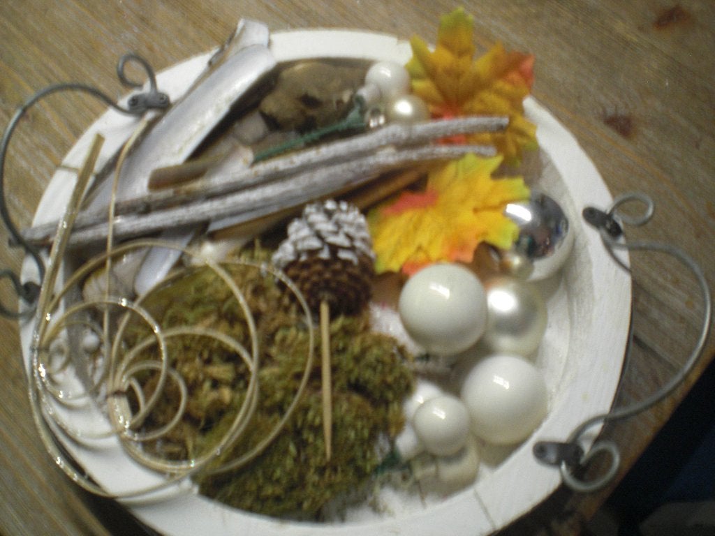 knutsel pakket , herfst/kerst 30 cm bord, Gebruikt, Overige thema's, Meerkleurig, Overige merken